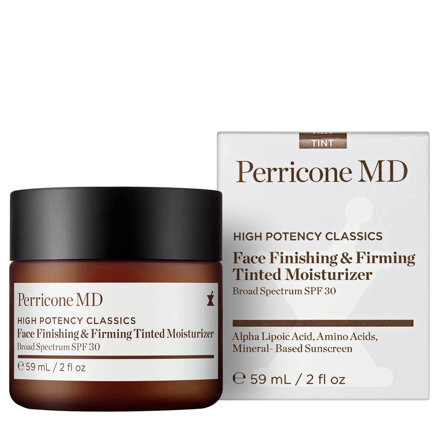 Зволожуючий сонцезахисний крем для обличчя з тонуючим ефектом PERRICONE MD High Potency Classics Face Finishing & Firming Tinted Moisturizer Broad Spectrum SPF 30 59ml