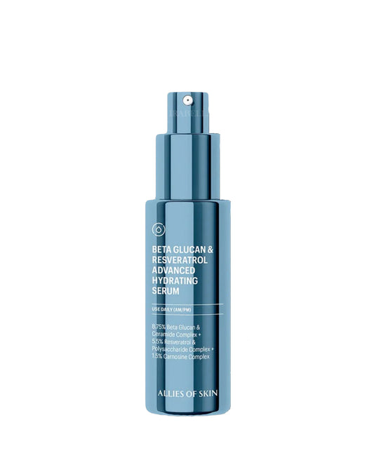 Сироватка зволожуюча з бета-глюканом Allies of Skin Beta Glucan & Resveratrol Advanced Hydrating Serum 30 ml