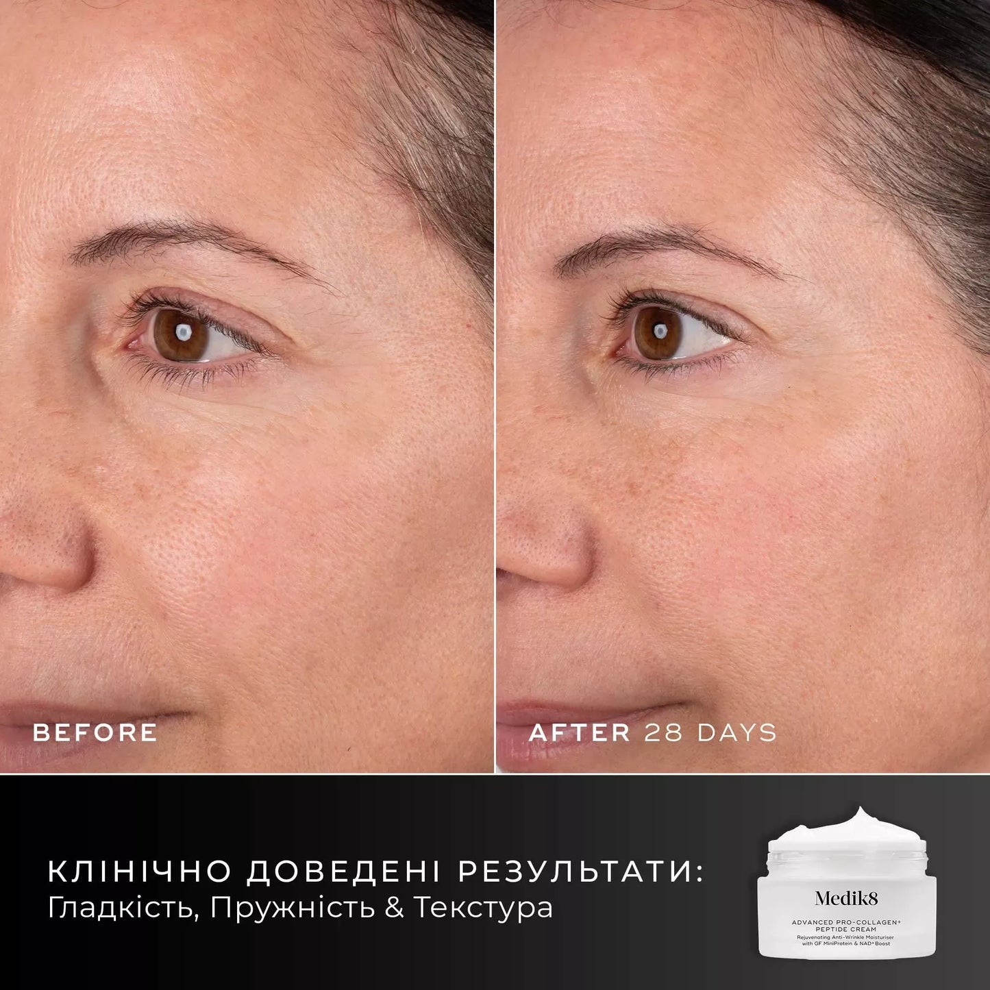 Зволожувальний крем з пептидами і колагеном Medik8 Advanced Pro-Collagen + Peptide Cream 50 ml