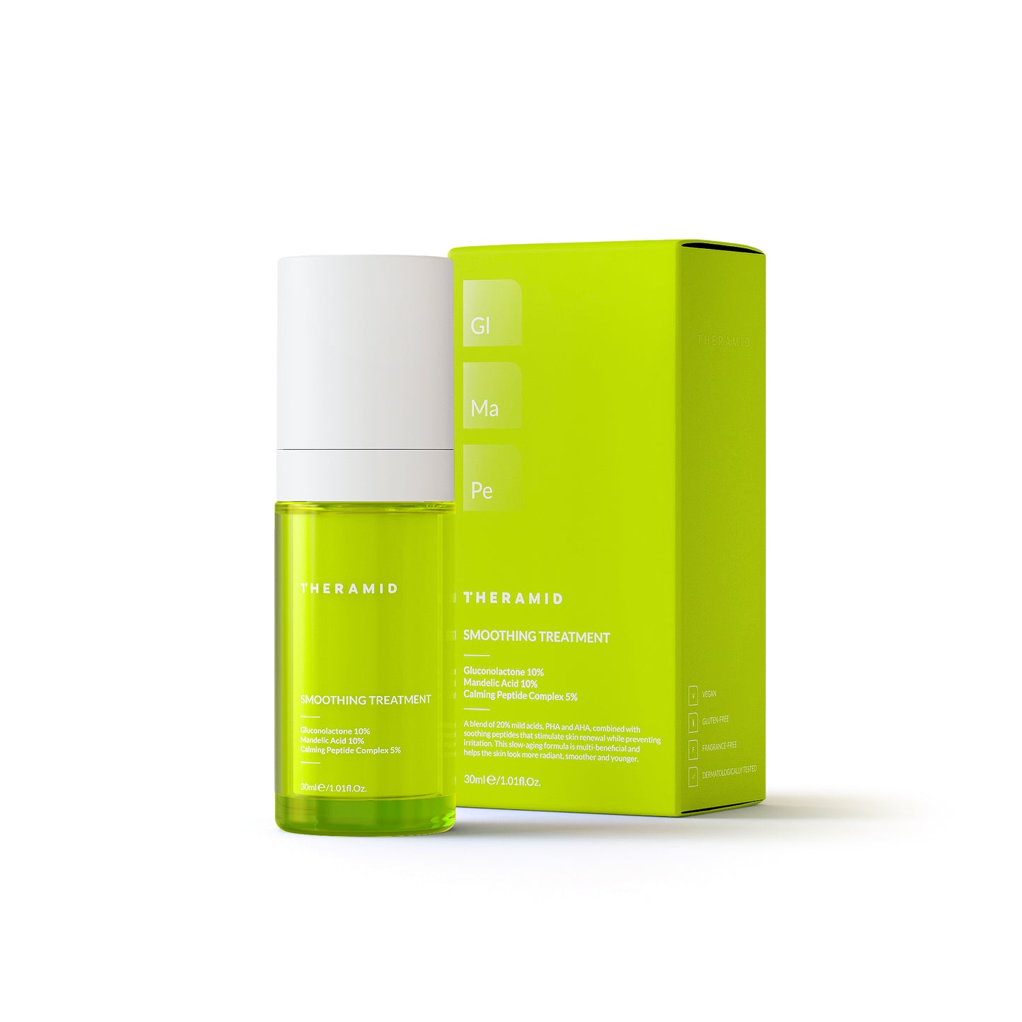 Антивікова сироватка з м’якими кислотами для рівномірного сяйва Theramid Smoothing Treatment 30 ml
